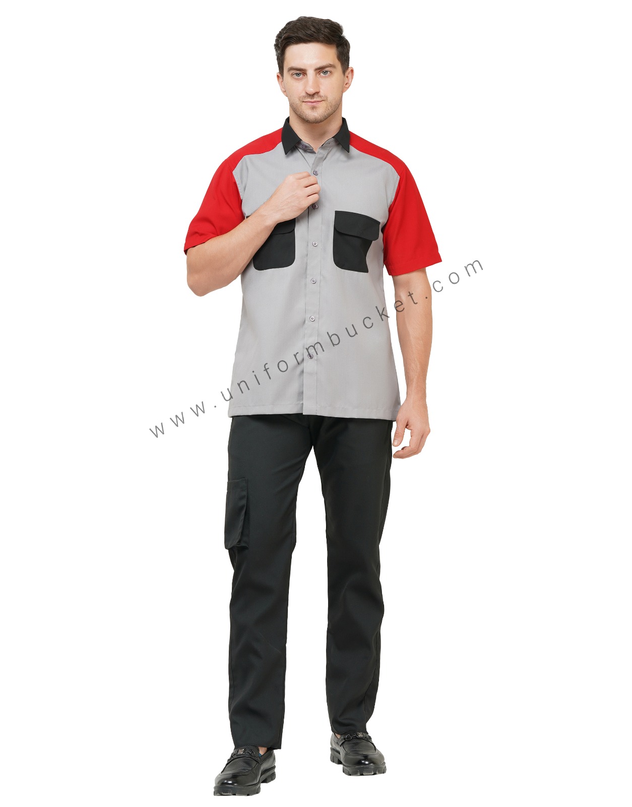 MALE DESIGNER SHIRT WITH THREE COLOR & TWO POCKET WITH FLAP thumbnail 2